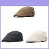 Gorra de Algodón y Lino para Hombre y Mujer, Estilo Vintage, Protección Solar, con Visera Curva Ajustable, para Usar en Verano