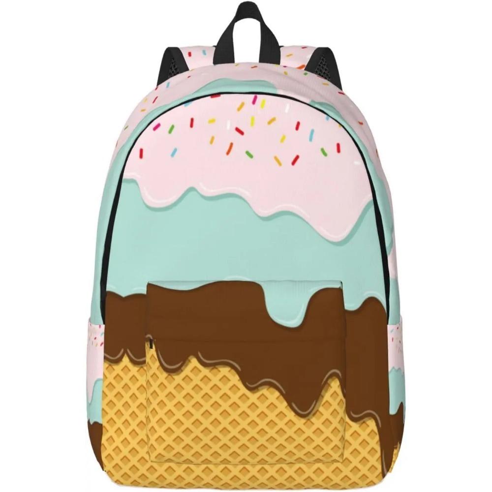 Einfacher Schwarz-Weiß karierter Rucksack Leichte Leinwand-Schultasche für Mädchen Jungen