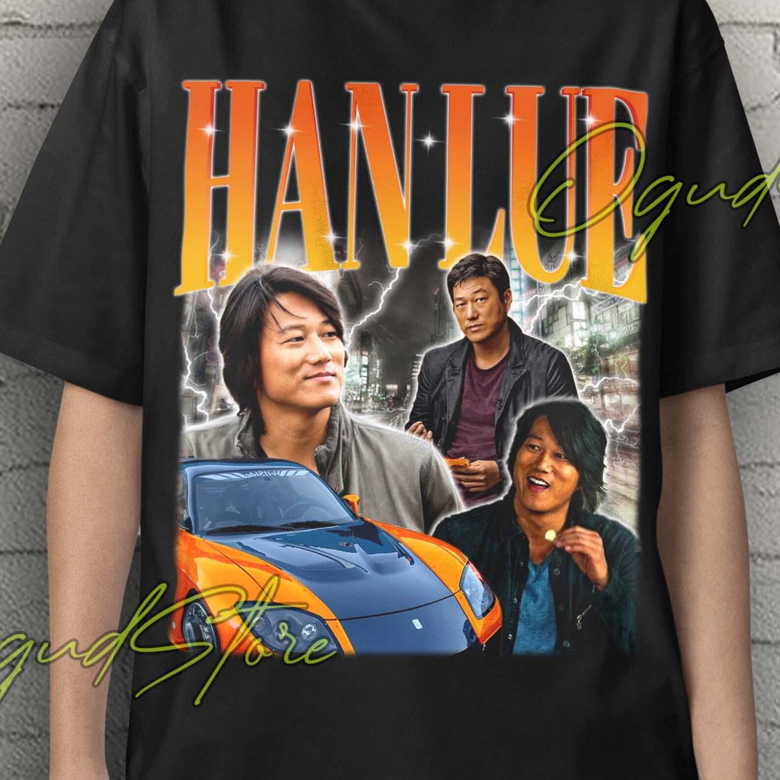 Han Lue, Han Lue Tshirt, Han Lue Shirt, Han Lue Sung Kang, Retro Sung Kang Vintage, Actor Sung Kang Movie, Sung Kang Car Poster Drift Shirt S