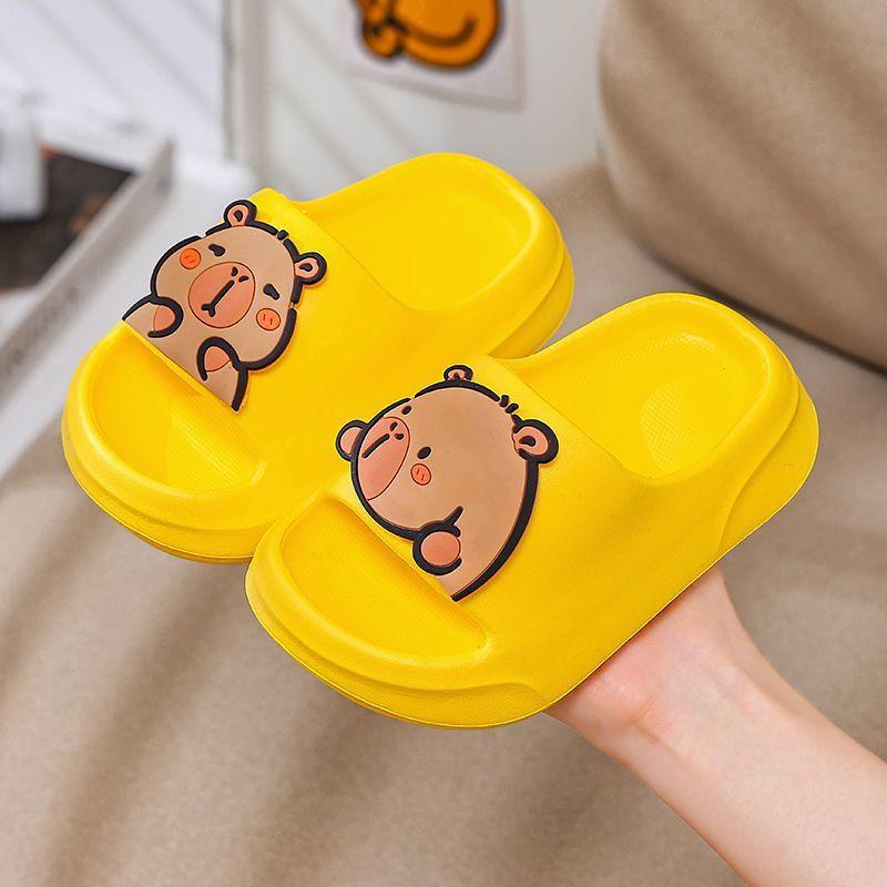 Kapibara Children's Slippers Boys Indoor Home Summer Non-Slip New Soft Sole Bathing Baby Cute Girls