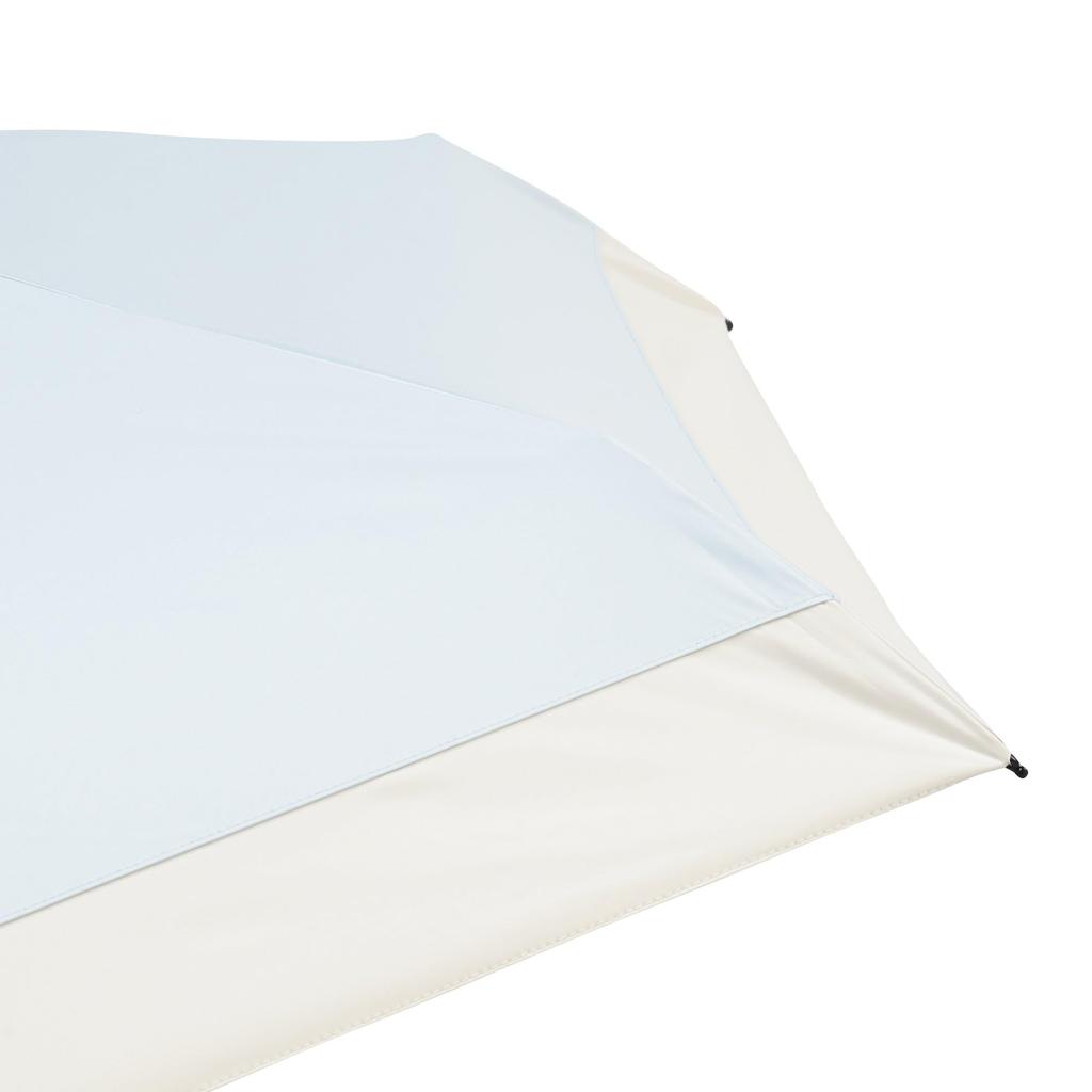 Francfranc Folding Light Blue and Rain with and Absorbent Pouch Umbrella, 50cm, (Sun Umbrella), Light-Blocking