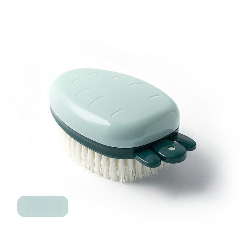 Household Soft-Bristled Multi-Function Cleaning Brush Small brush that does not damage clothes and shoes Suitable for washing clothes, brushing светло-зеленый