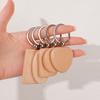 1/5pcs Rounded-Rectangle Wood Keychains Blanks DIY Painting Wooden Key Chain Blanks Unfinished Wooden Key Ring Key Tag Gifts