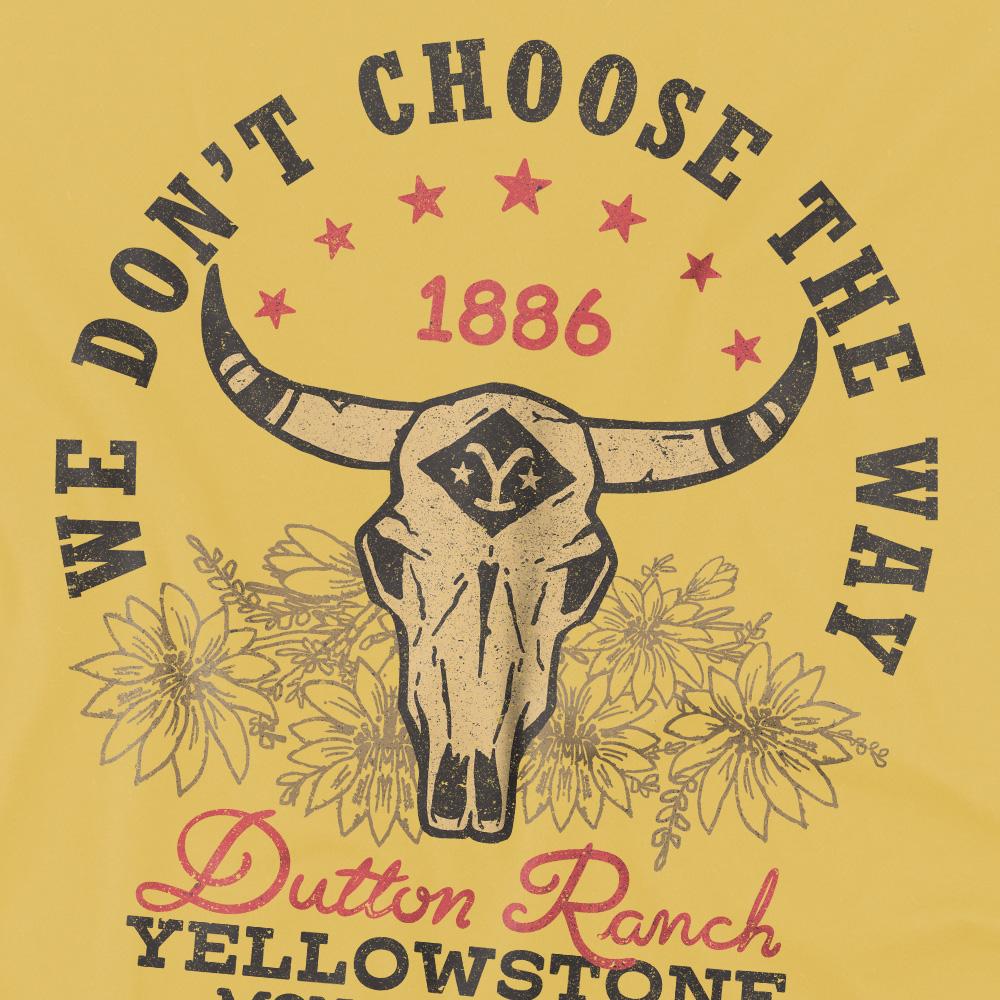 Yellowstone Mens Large Skull T-Shirt