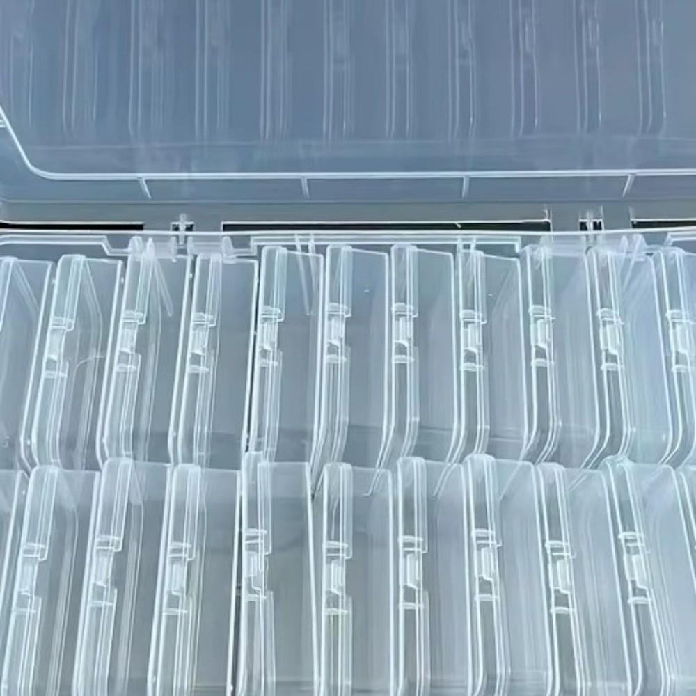 Plastic Transparent Storage Box 60 Slots Large Capacity Organizer Box Multifunctional Bead Organizer Storage Containers