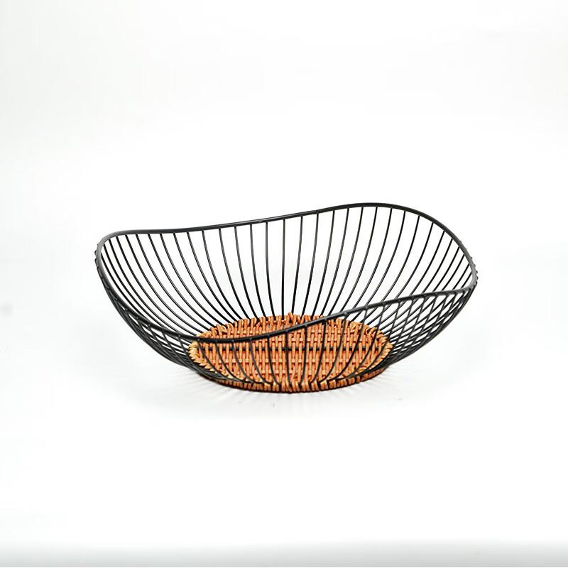 

LISM Волнистая ротанговая железная корзина для фруктов и овощей