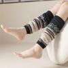 Autumn/Winter Warm Leg Warmers: Korean Knit Color Block Socks - European Style Women's Calf Foot Cover