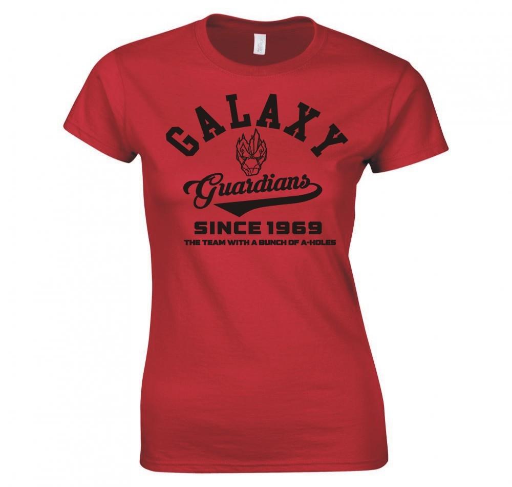 Guardians Of The Galaxy College Logo Ladies Skinny Fit TShirt S