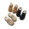 Neue Damenschuhe mit dicken Sohlen, Fleece-Schneestiefel, Einschlupfschuhe und Baumwollschuhe