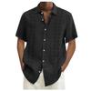 Men's Casual Button-Down Short Sleeve Shirt Lightweight Breathable Summer Beachwear