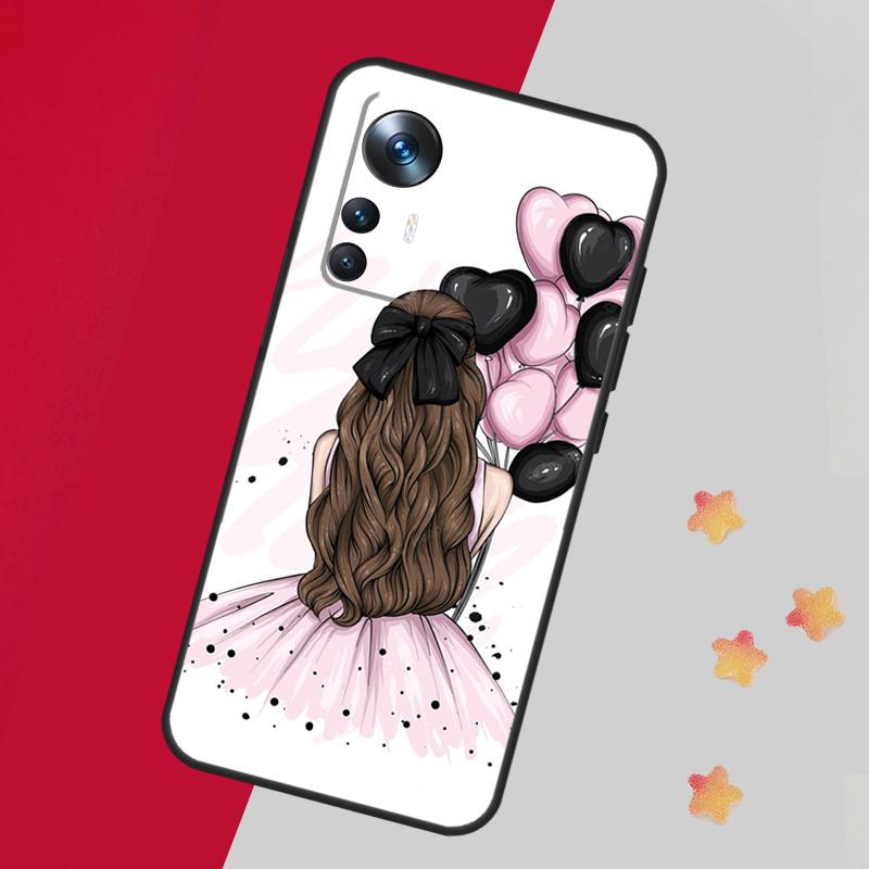 Familie Mom Girl Women Case For Xiaomi 13T Pro 12T 11T 12 14 13 Lite 12X POCO F5 X3 X5 Pro X4 F4 M5 M5s F3 Cover