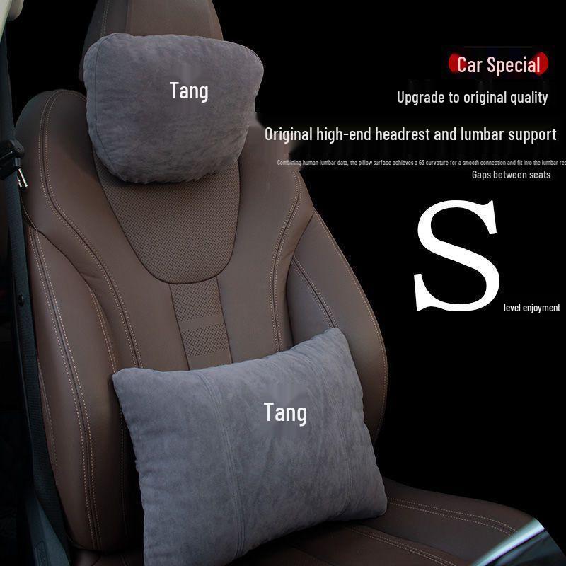 BYD Tang DMI Car Headrest & Lumbar Support Pillow - Champion Edition for EV Interior & Neck Protection