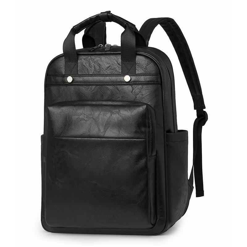 

Vintage Large Capacity Backpacks Women Travel Business Teacher Backpack Laptop Shoulder Bags Girl School Student Backpack Purse 13 inches чёрный