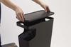 Yamazaki Tower Dustbin & Side Table, Black, W38 x D18.5 x H45cm, Trash Can, Nightstand, 3989