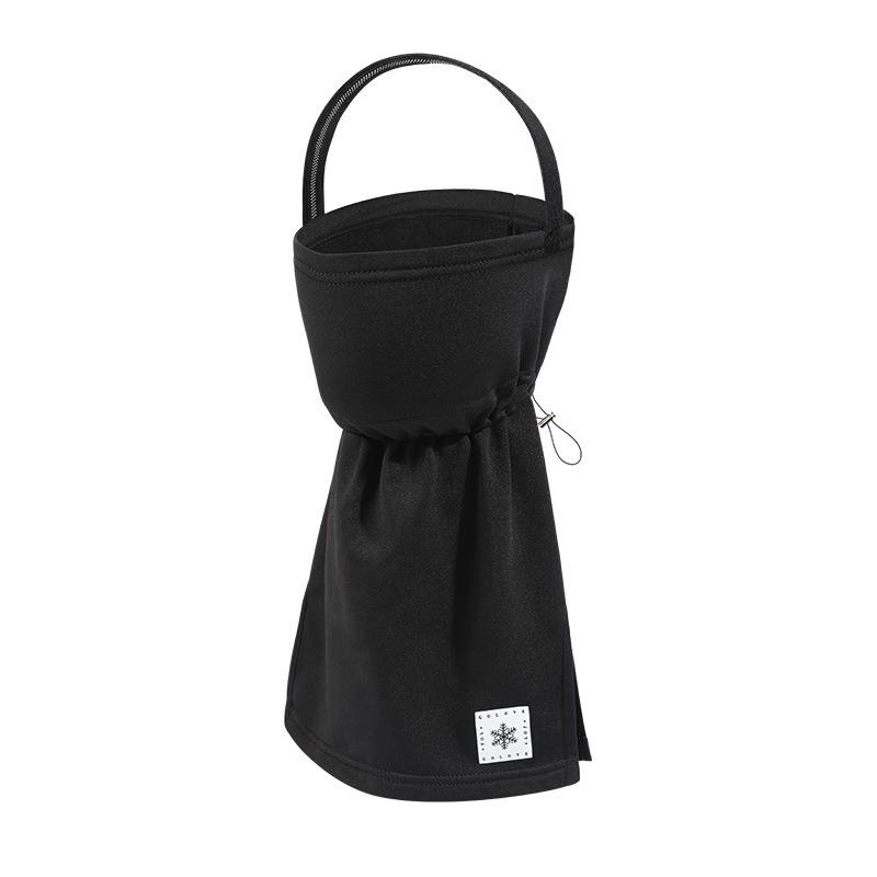 

Зимняя теплая маска для женщин, катание на лыжах на открытом воздухе, ветрозащитная защита лица, средства ухода за кожей шеи, катионная бархатная повязка на голову one size чёрный