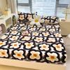 Class A New Thick Printed Milk Velvet Bed Sheet Student Dormitory Room Brushed Skin-friendly Mattress Bed Cover