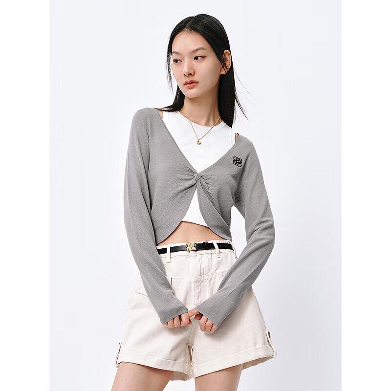 PEACEBIRD Women's Lightweight V-Neck Knit Cardigan