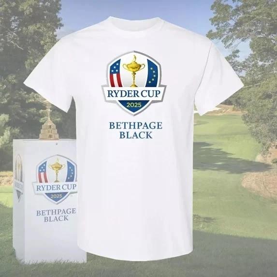 

HOT NEW 2025 Ryder Cup Bethpage Black Logo Shirt All Size Unisex T-Shirt XXL