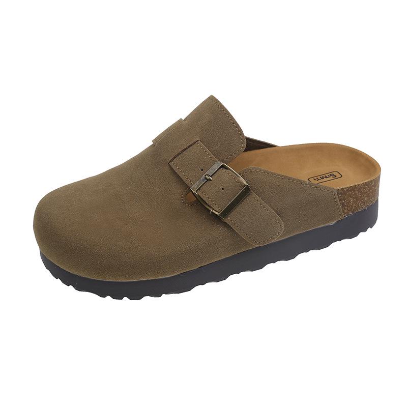 Women's 4.5cm Birkenstock Spring 2025 Closed-Toe Thick-Soled Mule Sandals Suitable for Outdoor and Leisure Activities