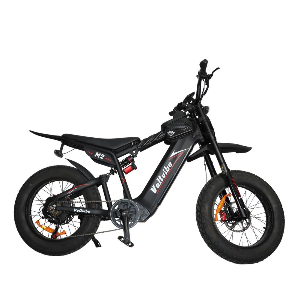 Voltvibe M2  Adult Electric Bicycle  2000W High-Efficiency Motor 60V25Ah-Protected Battery Full Suspension for Ultra-Smooth Riding Experience