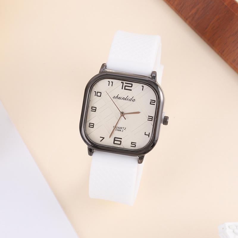 Silicone Tape Casual Women'S Watch Fashion Versatile Light Luxury Temperament Student Quartz Watch Women