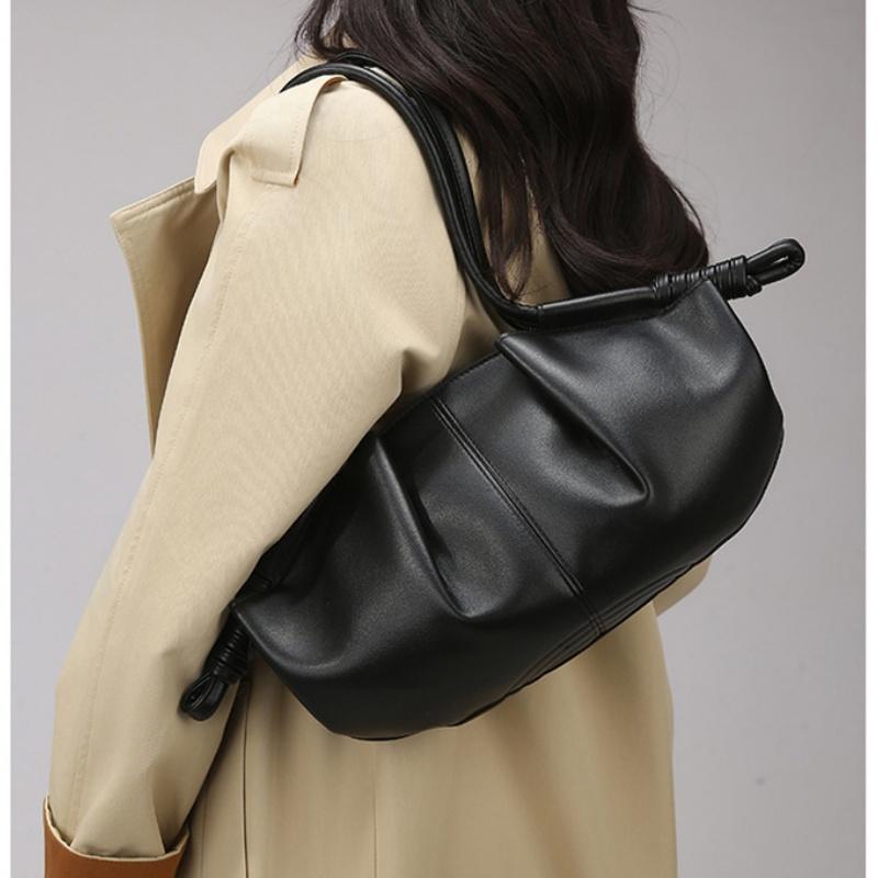 2025 New Personality Popular Women's Shoulder Bags Premium Soft PU Ladies Handbags Fashion Folding Cloud Bag Luxury Casual Messenger Bag for Females