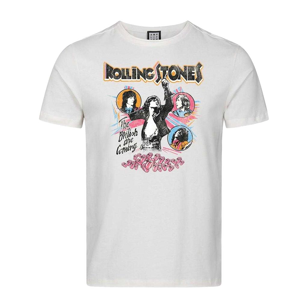 Amplified Unisex Adult British Are Coming The Rolling Stones T-Shirt