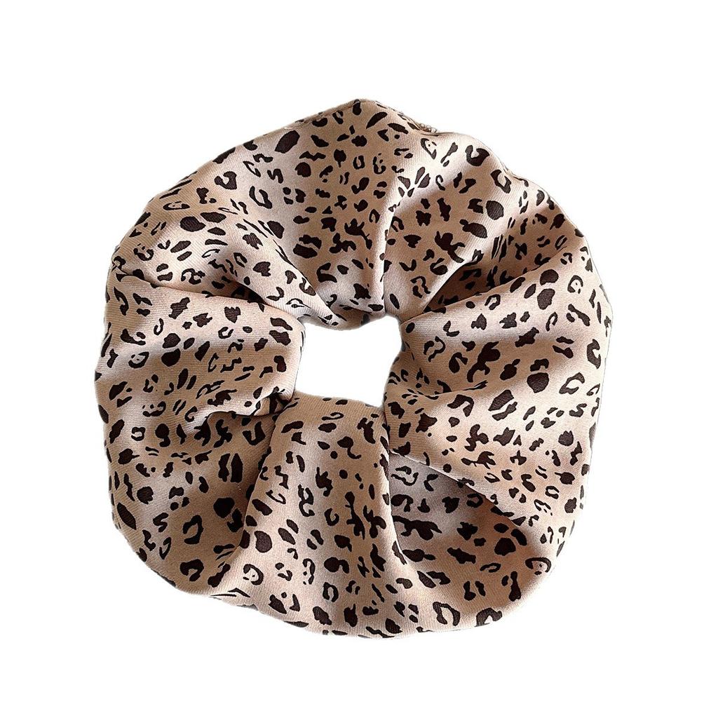 Extra-large Leopard Print Braided Hair Band for Early Autumn. New Style, Sweet and Cool. Low Ponytail Hair String with A Headband.