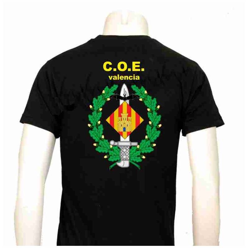 Camiseta Coe Valencia Operaciones Especiales Men TShirt Short Sleeve Casual Cotton ONeck Summer Shirts