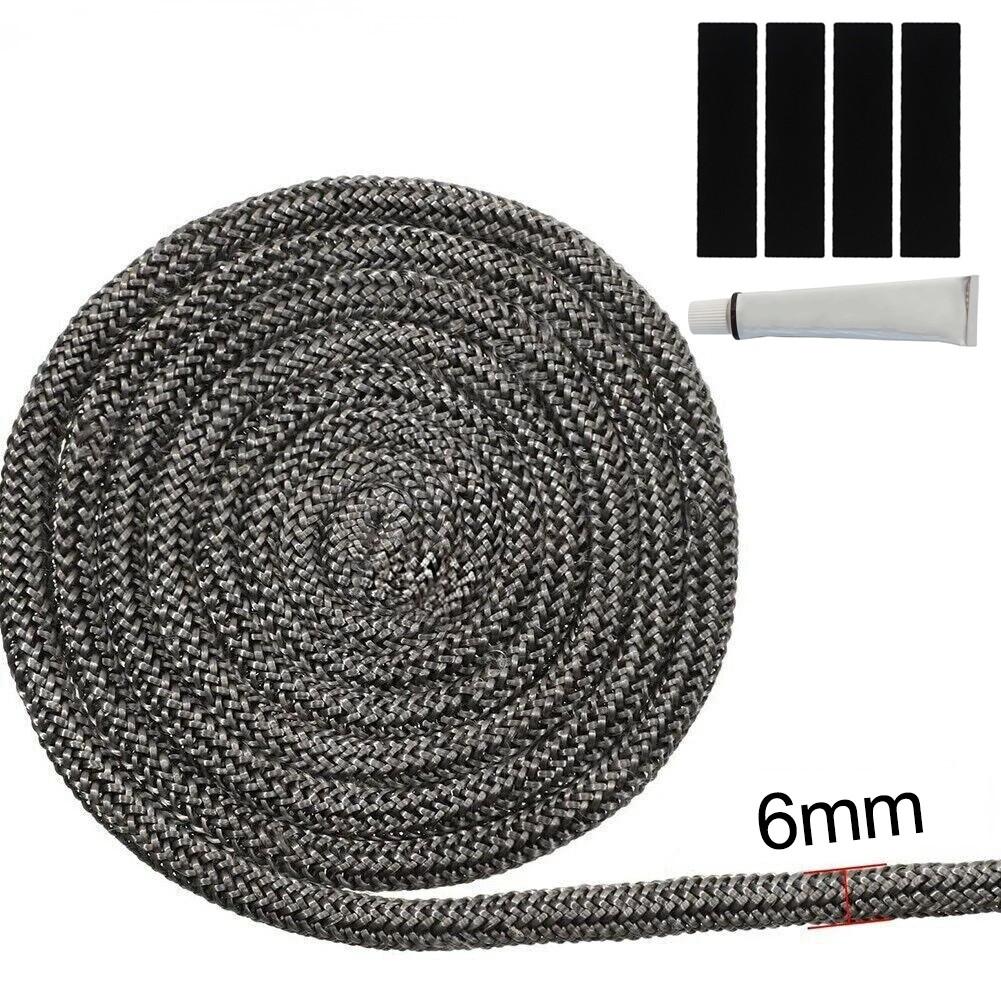 

Fireplace Oven Seal Gasket Rope Replacement Wood Stove Door Seal 6mm