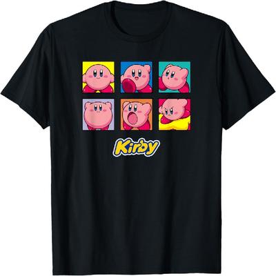 Kirby Vintage Panel Collage Poster T-Shirt - Unisex-Kinder - Schwarz - Klein