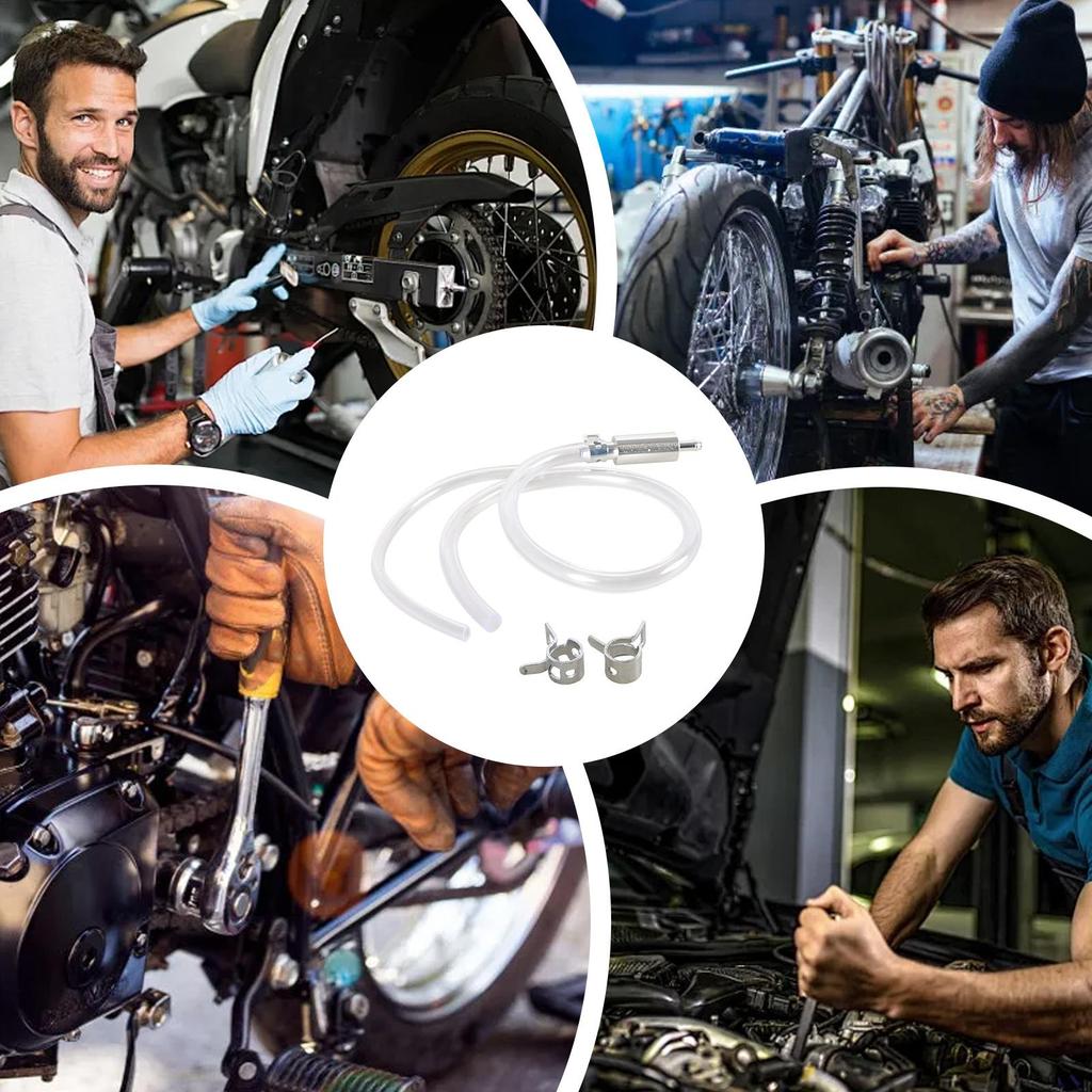Bromsvätskeavluftare Verktyg Oljevätskeextraktor Avluftningsverktyg Genomskinlig Slang Mjuk Extraktor För System Motorcyklar Reparation Motorcykel