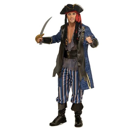 Halloween Cosplay Pirate Captain Costume Number (Product 888424) SEC-888424 (XL, Multicolor)