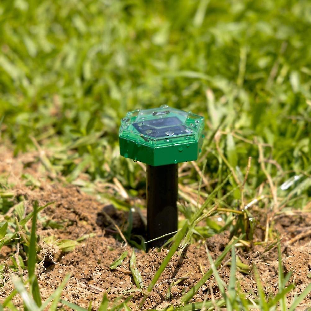 4 solarbetriebene Ultraschall-Maulwurfvertreiber – Wasserdichter Nagetierschutz für Rasenflächen & Gärten