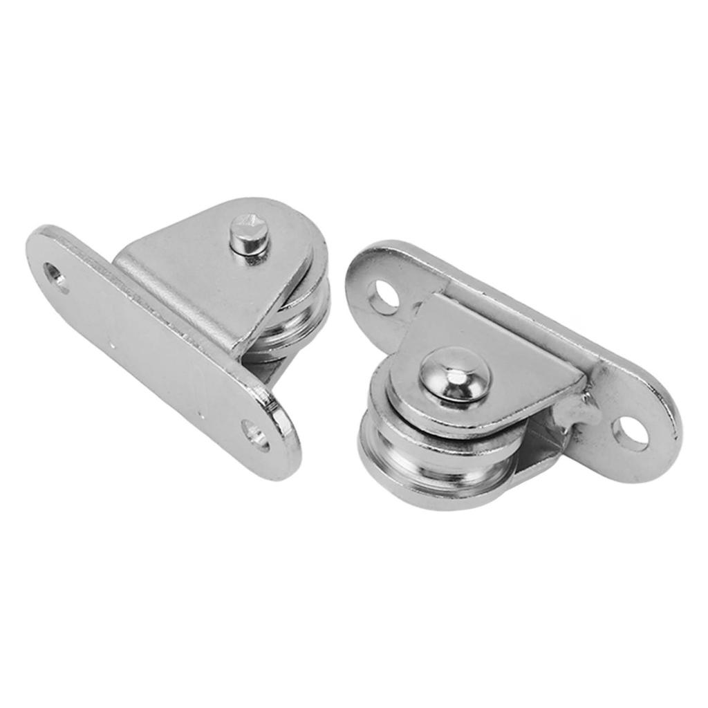 Small Pulley Block Stainless Steel Silent Pulley Roller Wall Mounted Fixed Pulley for DIY Equipment Wire Rope Rail