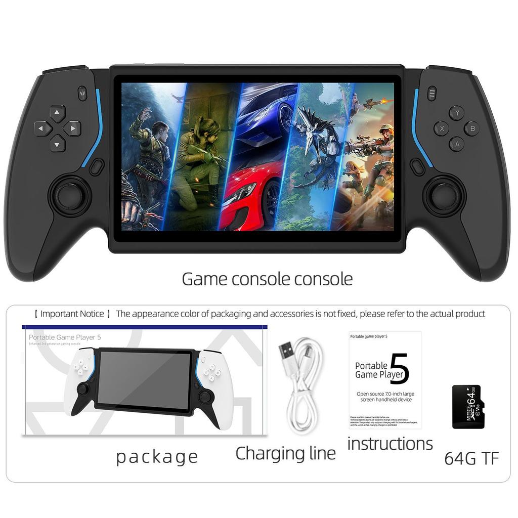 PS5 Handheld Open-source Game Console, High-definition Arcade, Supports Two Player Battles and Dual Controller Consoles
