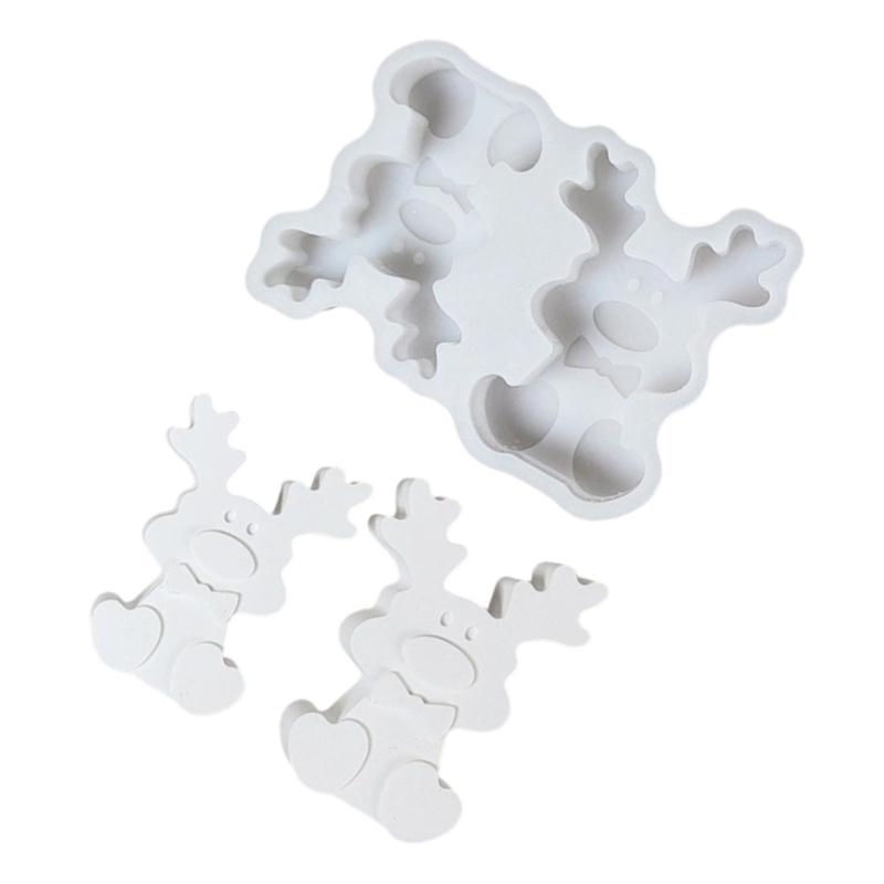 Christmas Elks Silicone Mold For Resin Crafts Premium Flexible Design Perfect Decoration DIY Art Projects