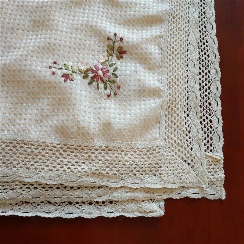 

Вышивка лентами Скатерть Ткань Чехол от пыли для холодильника стиральной машины Ткань-чехол Чехол для стиральной машины Полотенце Пылевая ткань Пылезащитный чехол Dark Khaki 60*60CMCM