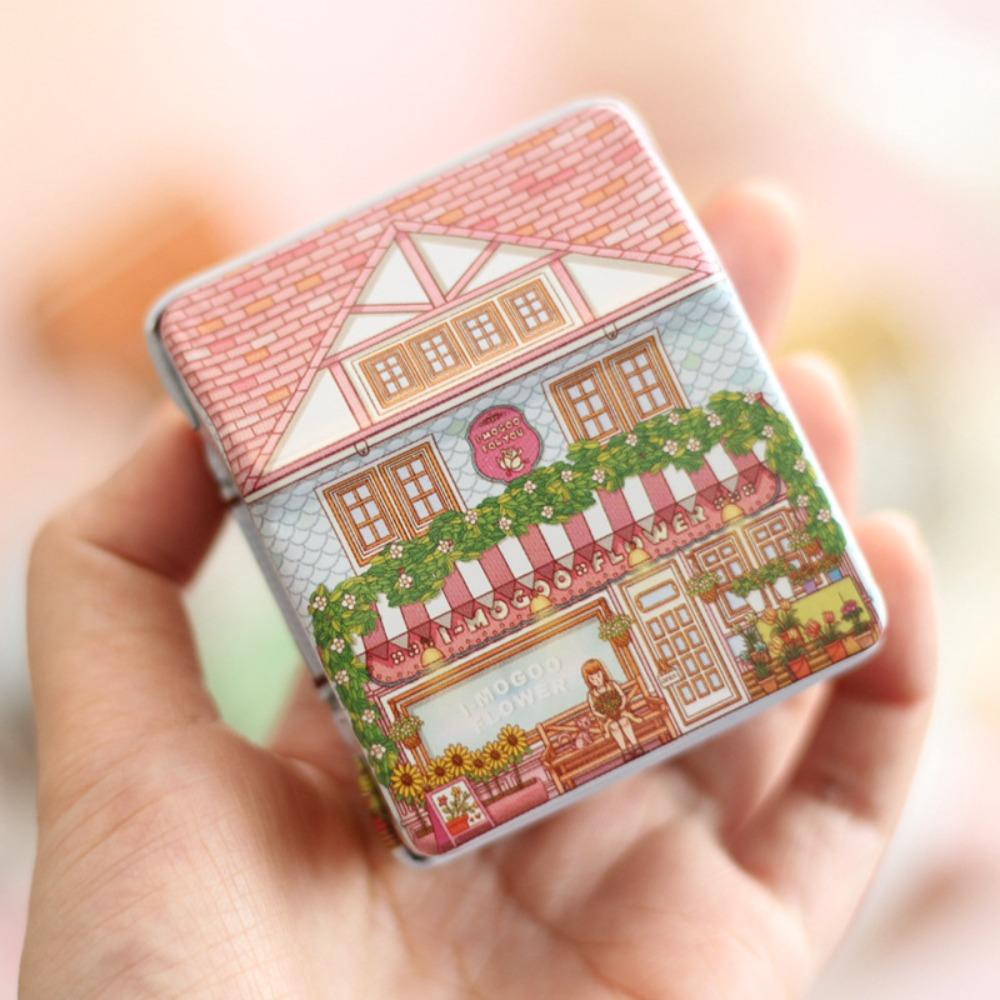 House-Shaped Storage Box Mini Storage Organizer Creative Candy Tin Box Wedding розовый