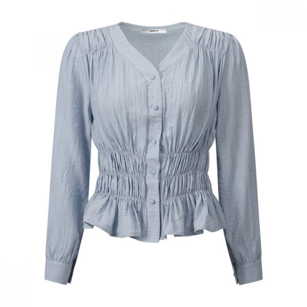 Ggpx Long Sleeve Smoke Blouse  Gq3sh051f 