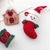 Christmas Tree Decorations Felt Ornament, Handmade Wool Santa Candy Cane House Winter Holiday Decor Snowman Hanging for Tree, Home Party Unique
