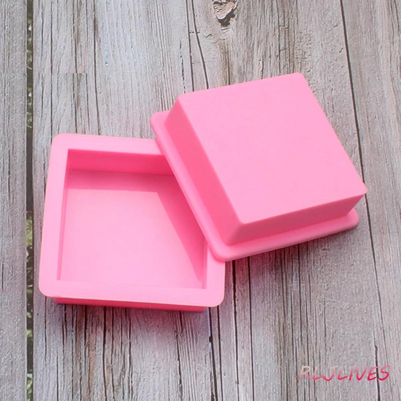 New Large Square Silicone Soap Mold For Candle Cake DIY Handmade Craft Lotion Bar Soap Mould Supplies