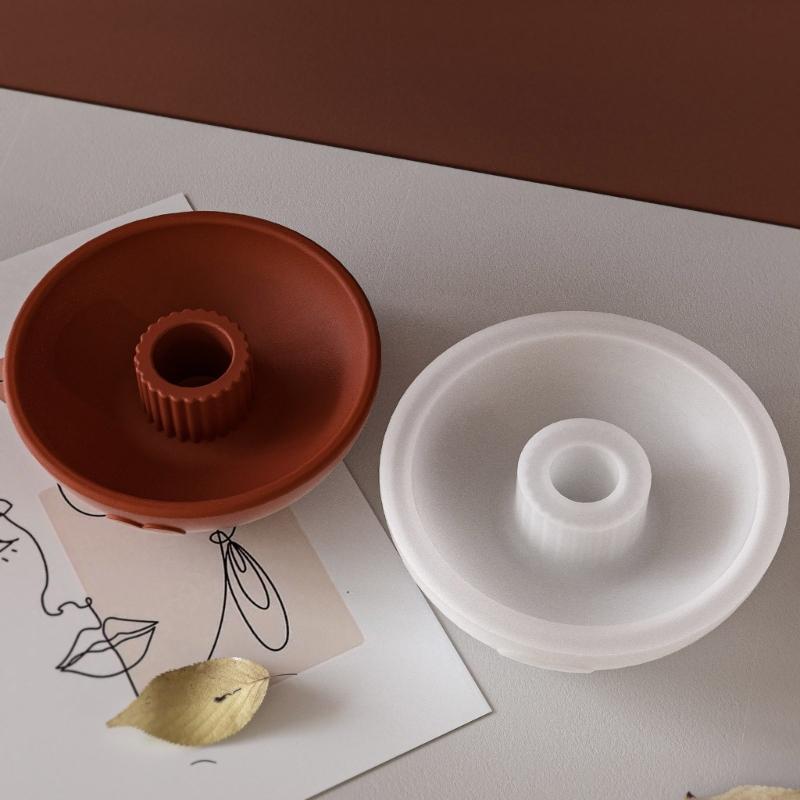 Silicone Candlestick Molds Reusable 3D Epoxy Casting Molds for Creative DIY Home Decoration and Craft Projects