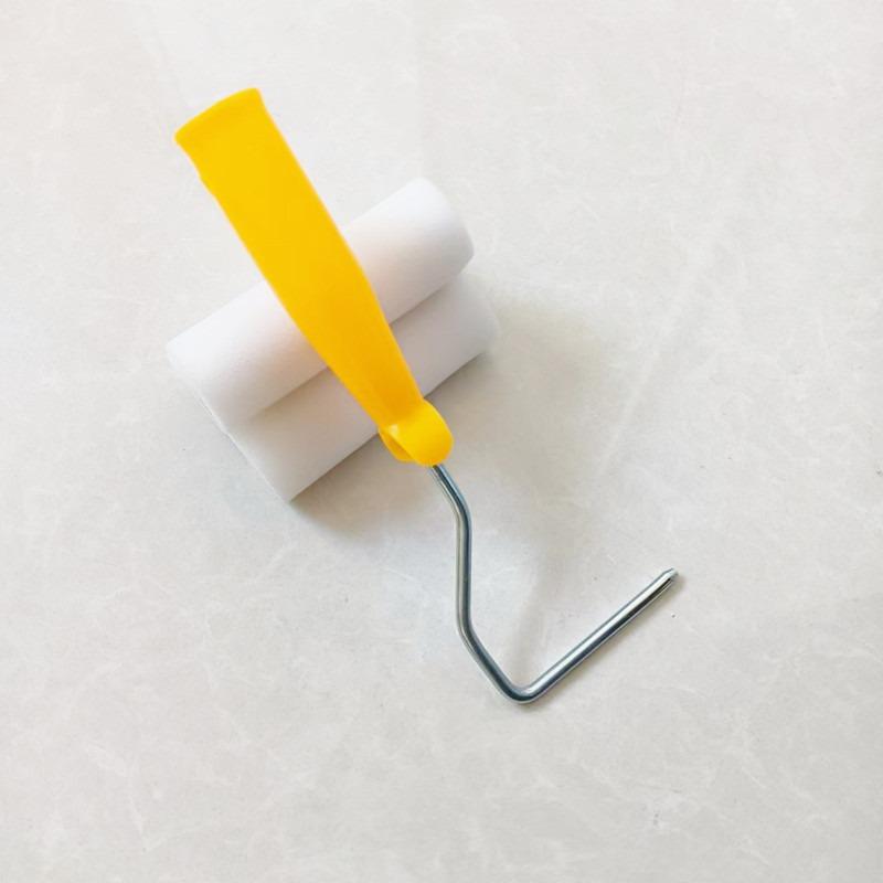 Sponge Flocked Roller Brush Water-based Latex Paint Roller Coating Paint Roller Brush Wall Painting Tool Construction Accessory