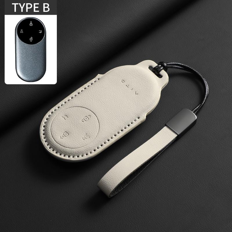 

Original Color Car Key Case Cover For Huawei Aito M7 M8 M9 Durable Auto Keychain Protector Shell Holder Garnish Car Accessories