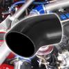 X AUTOHAUX 102mm 4" ID 45 Degree Elbow Silicone Reducer Coolant Hose, Silicone Hose Coupler, Black for Car Intercooler Intake Piping