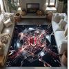 AC Mailand Bedruckter Flanell Teppich Rutschfest Weicher Polyester Boden Teppich Indoor Dekor Matte für Schlafzimmer Wohnzimmer Sofa Spielzimmer Heimdekoration