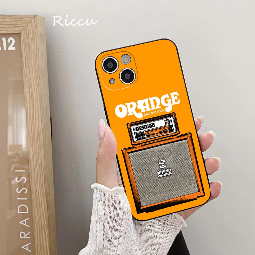 PER IPhone 14 Custodia per telefono Amplificatore per chitarra arancione PER IPhone 14 11 12 Pro 8 7 Plus X Pro MAX 12 13 MINI XR XS 13 14 Cover Silicone