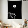 FC Schalke 04 logo  Wall Hanging Printed Fabric Blanket Decorative Tapestries for Bedroom Living Room Home Decor