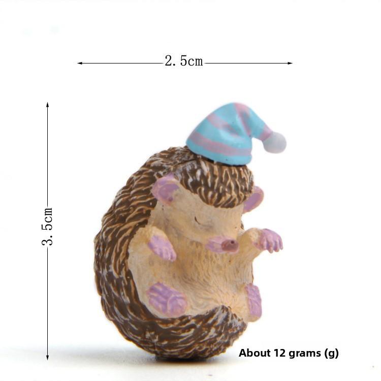 

Handmade Resin Hedgehog Figurine For Home Decor Gift For Kids And Friends Sleeping Hedgehog
